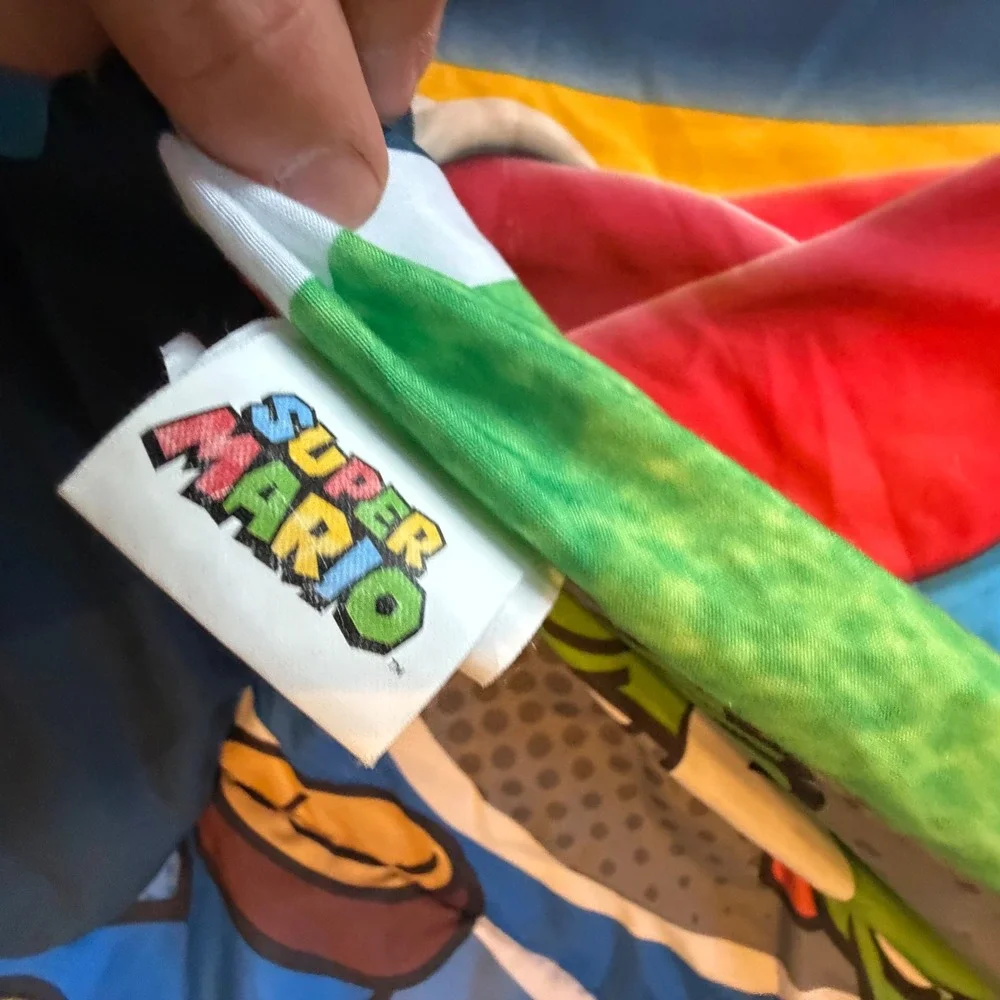 Nintendo Super Mario Bros Reversible Twin Comforter Mario Luigi Yoshi 2017